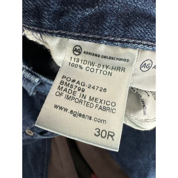 Adriano Goldschmied AG The Matchbox Slim Straight Denim Jeans Mens Size 30R - Picture 6 of 8